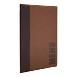 Protège-menus contemporain Securit A4 marron clair — H721