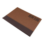 Protège-menus contemporain Securit A4 marron clair — H721