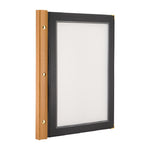 Protège-menu en bois Securit noir A4 — H735