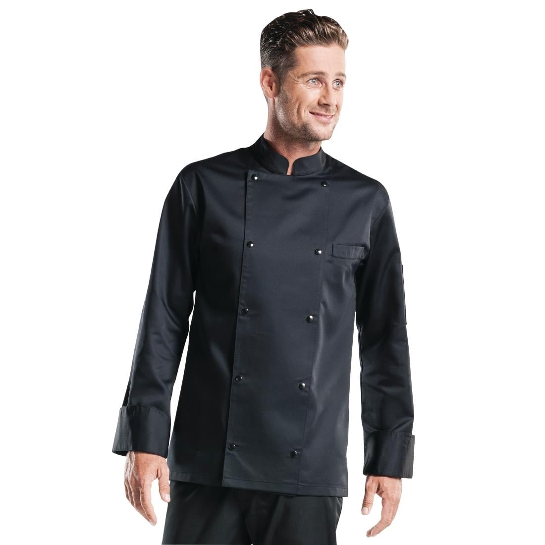 Veste de cuisine Chaud Devant Roma noire XXL — H783-XXL
