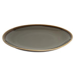 Assiettes plates rondes Olympia Kiln grises 280mm (lot de 4) — HC386