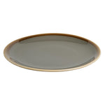 Assiettes plates rondes Olympia Kiln grises 230mm (lot de 6) — HC387