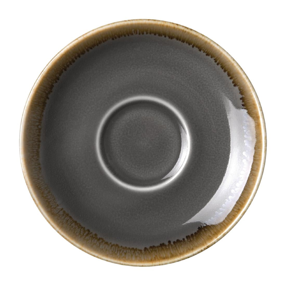 Soucoupe espresso Olympia Kiln grise 115mm (lot de 6) — HC389