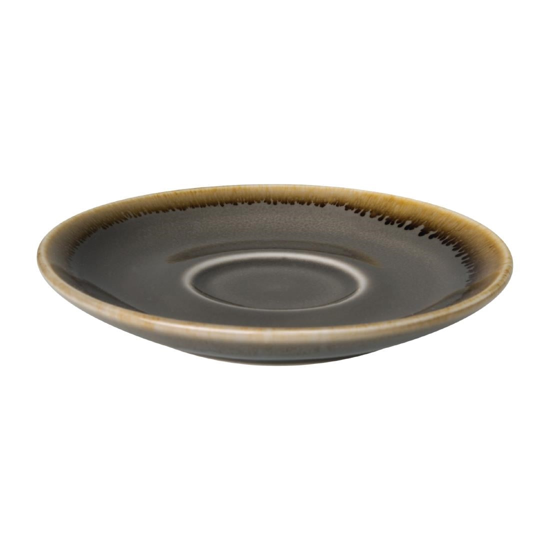 Soucoupe espresso Olympia Kiln grise 115mm (lot de 6) — HC389