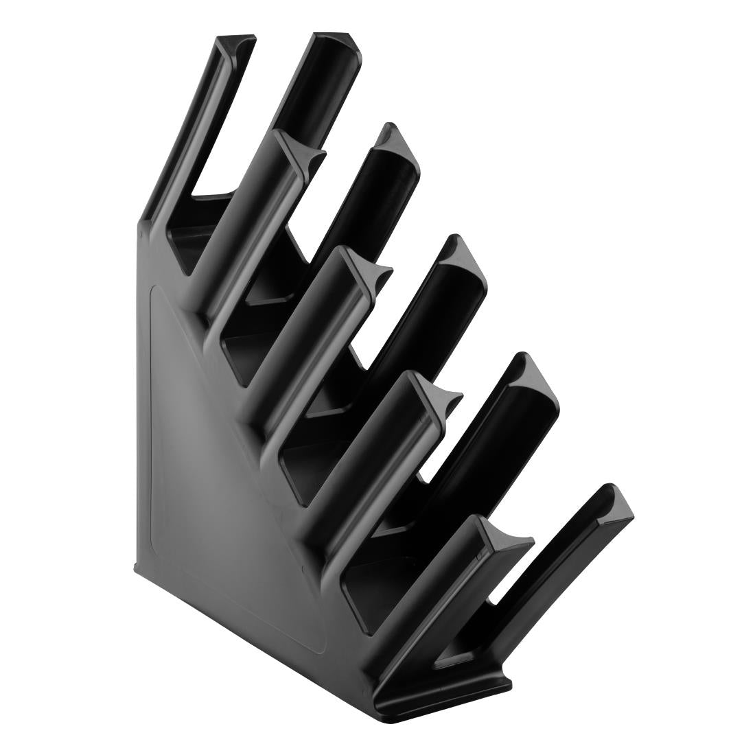Porte-gobelets en polypropylene noir Kristallon Olympia 4 emplacements — HC437