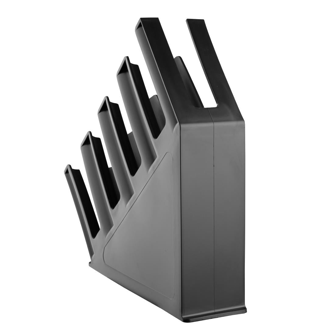 Porte-gobelets en polypropylene noir Kristallon Olympia 4 emplacements — HC437