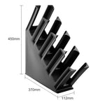 Porte-gobelets en polypropylene noir Kristallon Olympia 4 emplacements — HC437