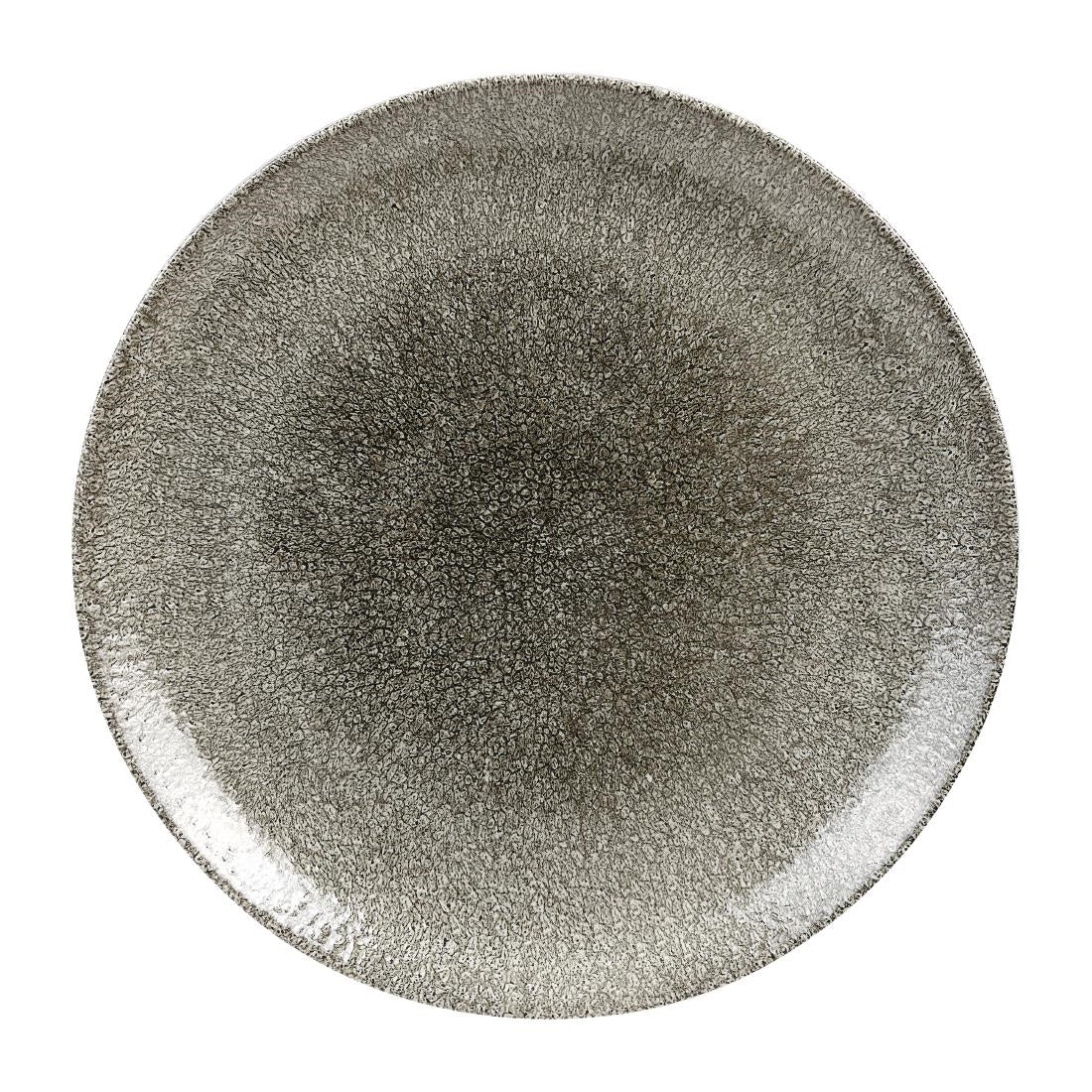 Assiettes rondes Churchill Studio Prints Raku Quartz Black 288mm (Lot de 12) — HC767