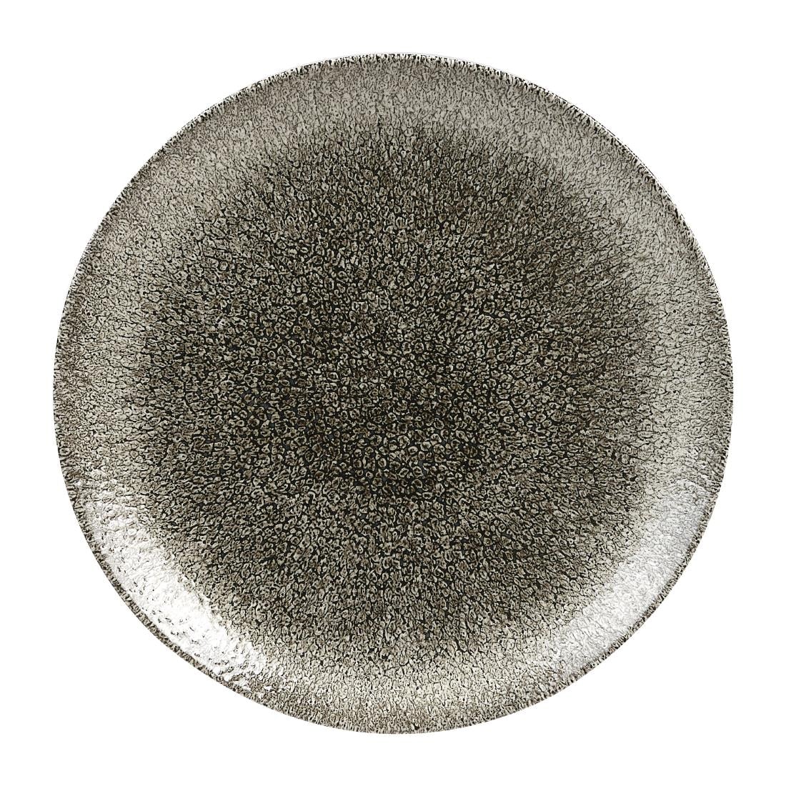 Assiettes rondes Churchill Studio Prints Raku Quartz Black 260mm (Lot de 12) — HC768