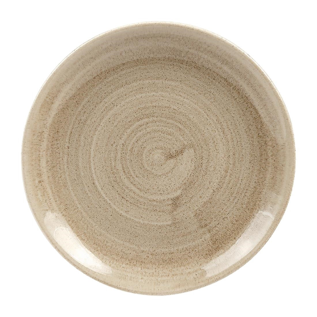 Assiettes rondes Churchill Stonecast Patina Antique Taupe 165mm (Lot de 11) — HC789