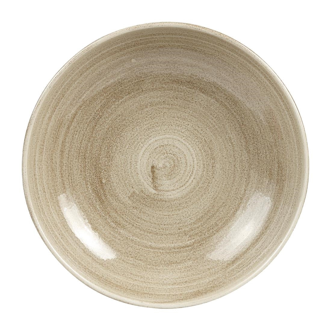 Assiettes rondes Churchill Stonecast Patina Antique Taupe 248mm (Lot de 8) — HC790