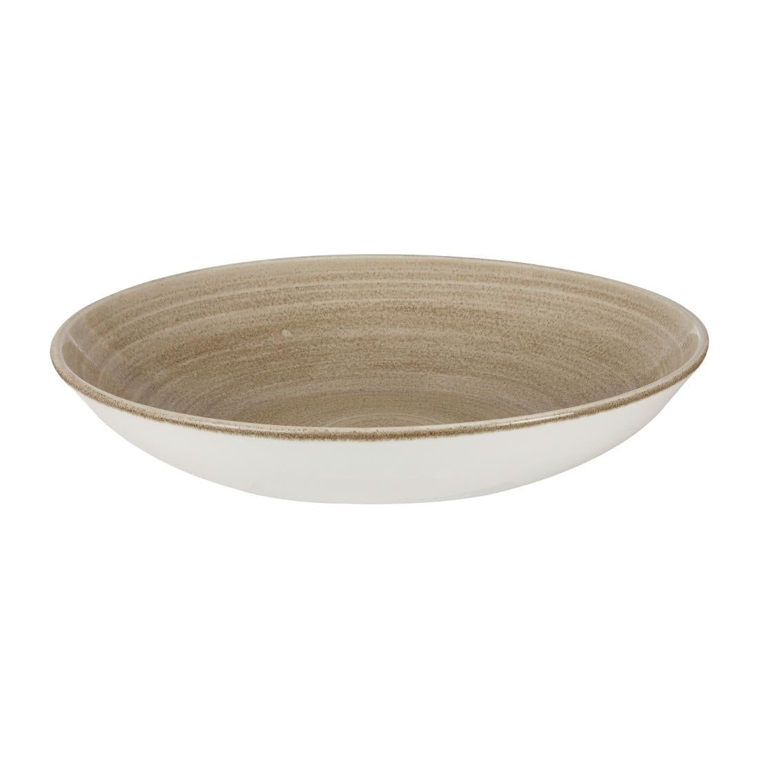 Assiettes rondes Churchill Stonecast Patina Antique Taupe 248mm (Lot de 8) — HC790