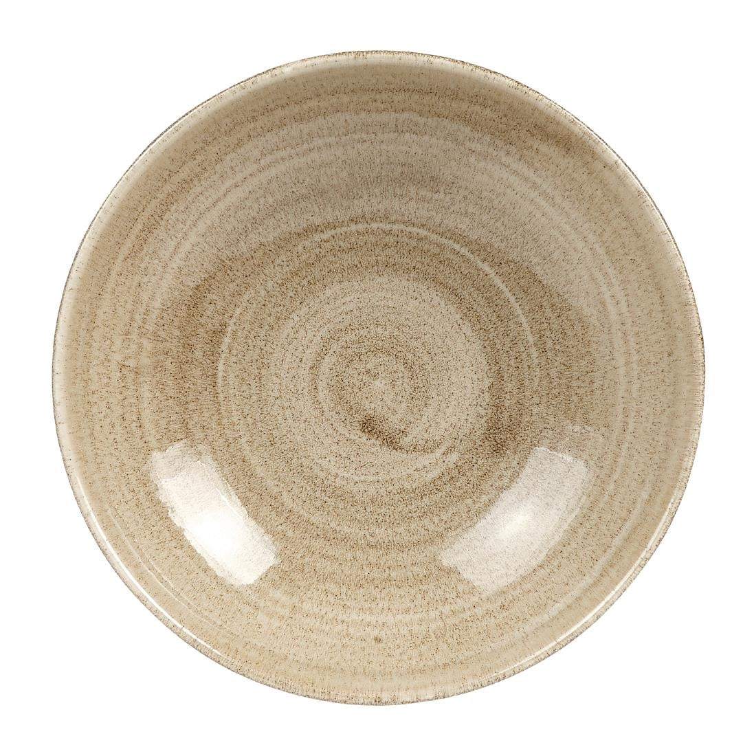 Assiettes rondes Churchill Stonecast Patina Antique Taupe 182mm (Lot de 7) — HC791