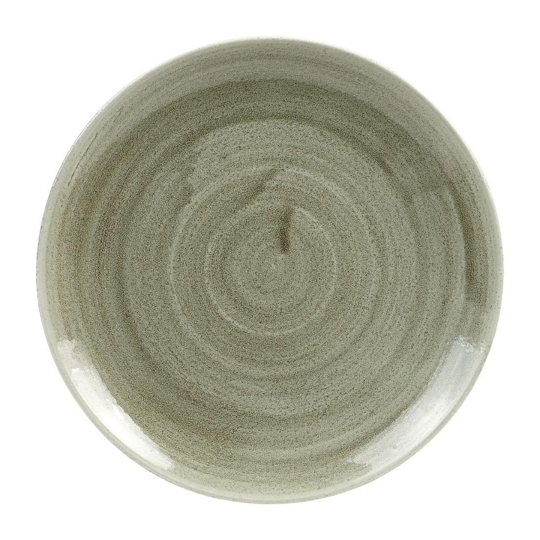 Assiettes rondes Churchill Stonecast Patina Antique Green 217mm (Lot de 12) — HC808