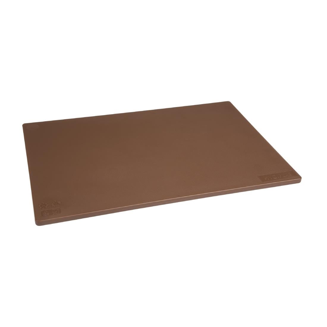 Planche à découper antibactérienne basse densité Hygiplas marron — HC857
