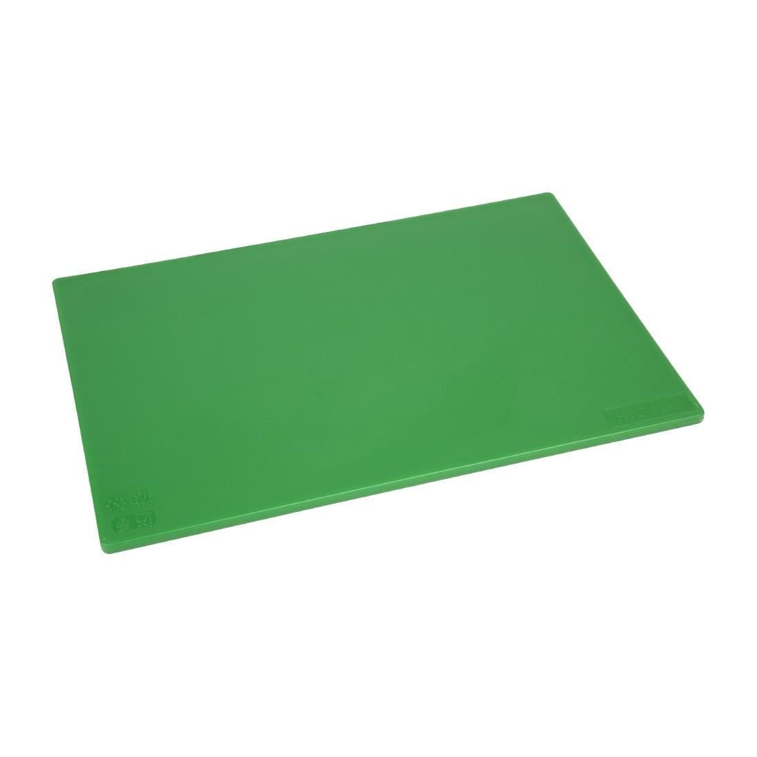 Planche à découper antibactérienne basse densité Hygiplas vert — HC858
