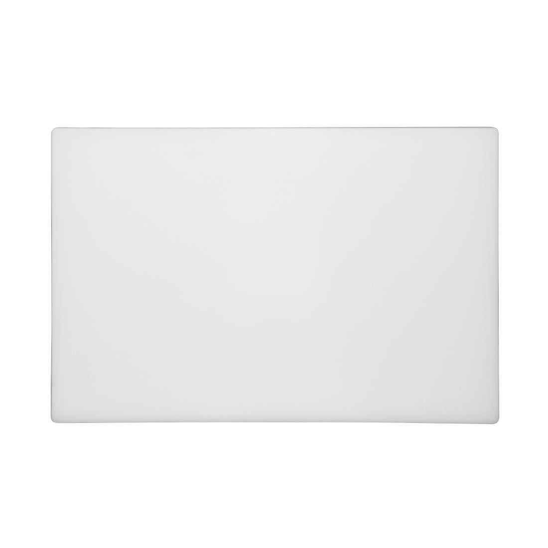 Planche à découper antibactérienne basse densité Hygiplas blanche — HC860