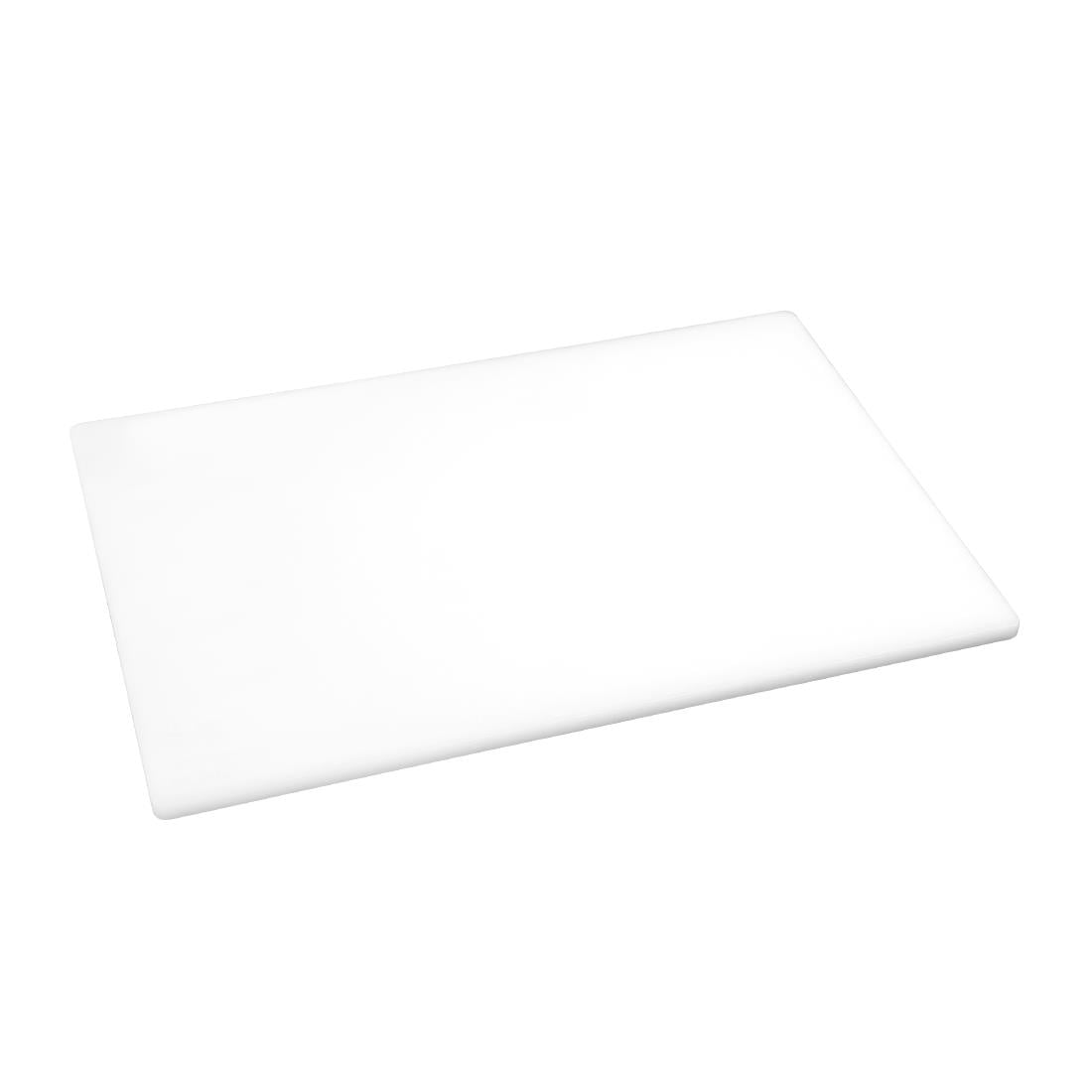 Planche à découper antibactérienne basse densité Hygiplas blanche — HC860