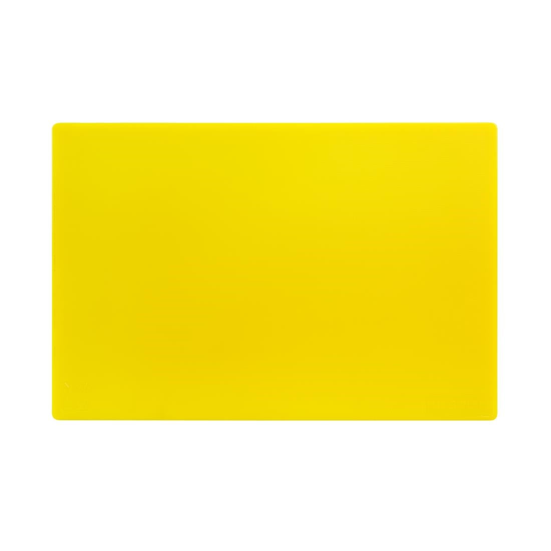 Planche à découper antibactérienne basse densité Hygiplas jaune — HC861