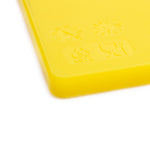 Planche à découper antibactérienne basse densité Hygiplas jaune — HC861