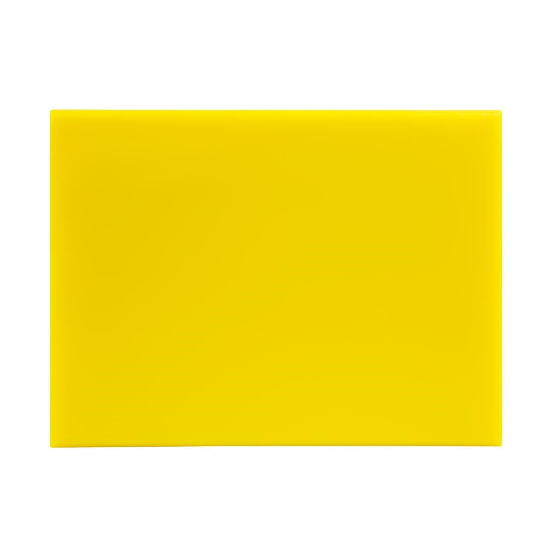 Petite planche à découper haute densité Hygiplas jaune — HC868