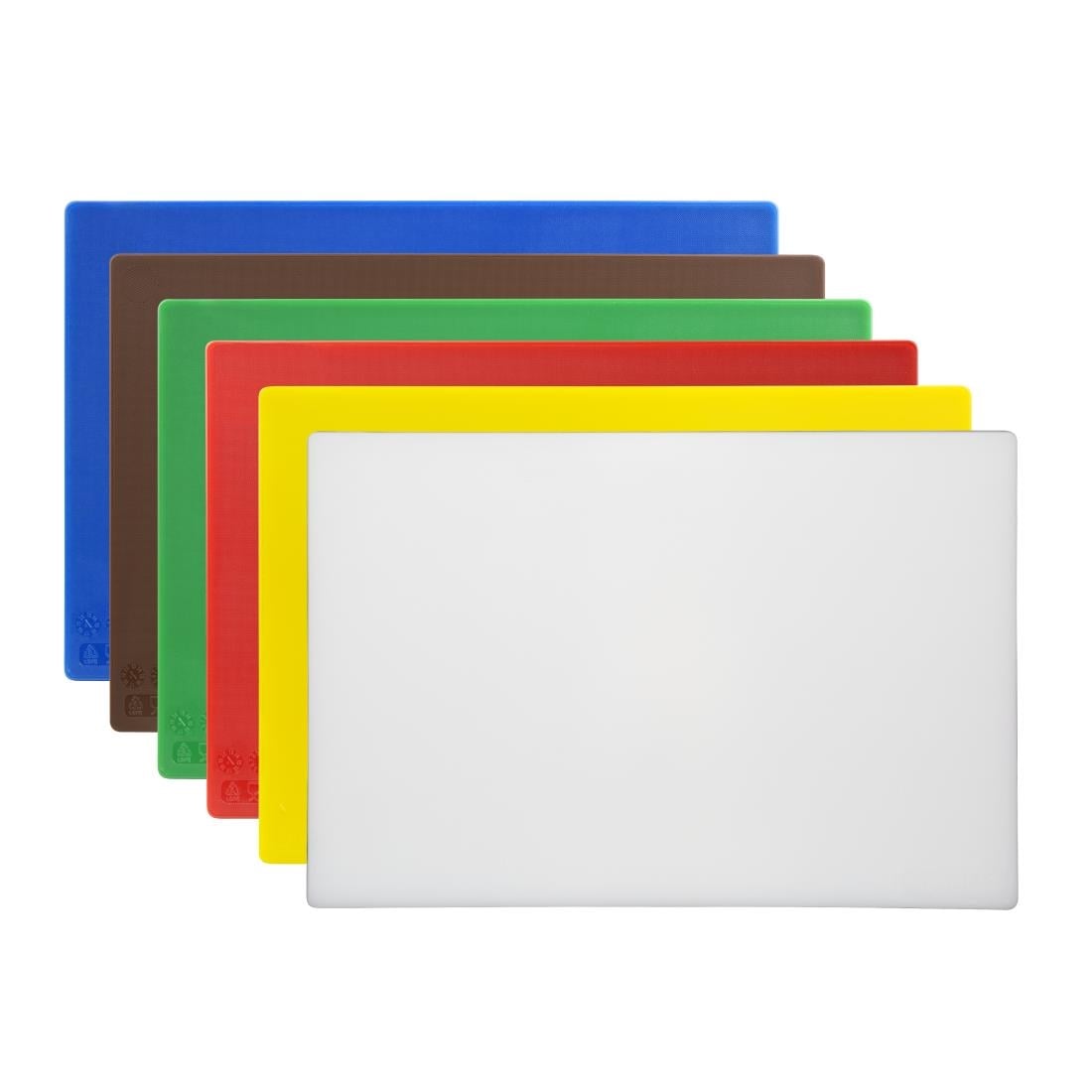 Lot de 6 planches à découper antibactériennes basse densité Hygiplas — HC870