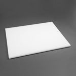 Grande planche à découper épaisse basse densité Hygiplas blanche — HC882