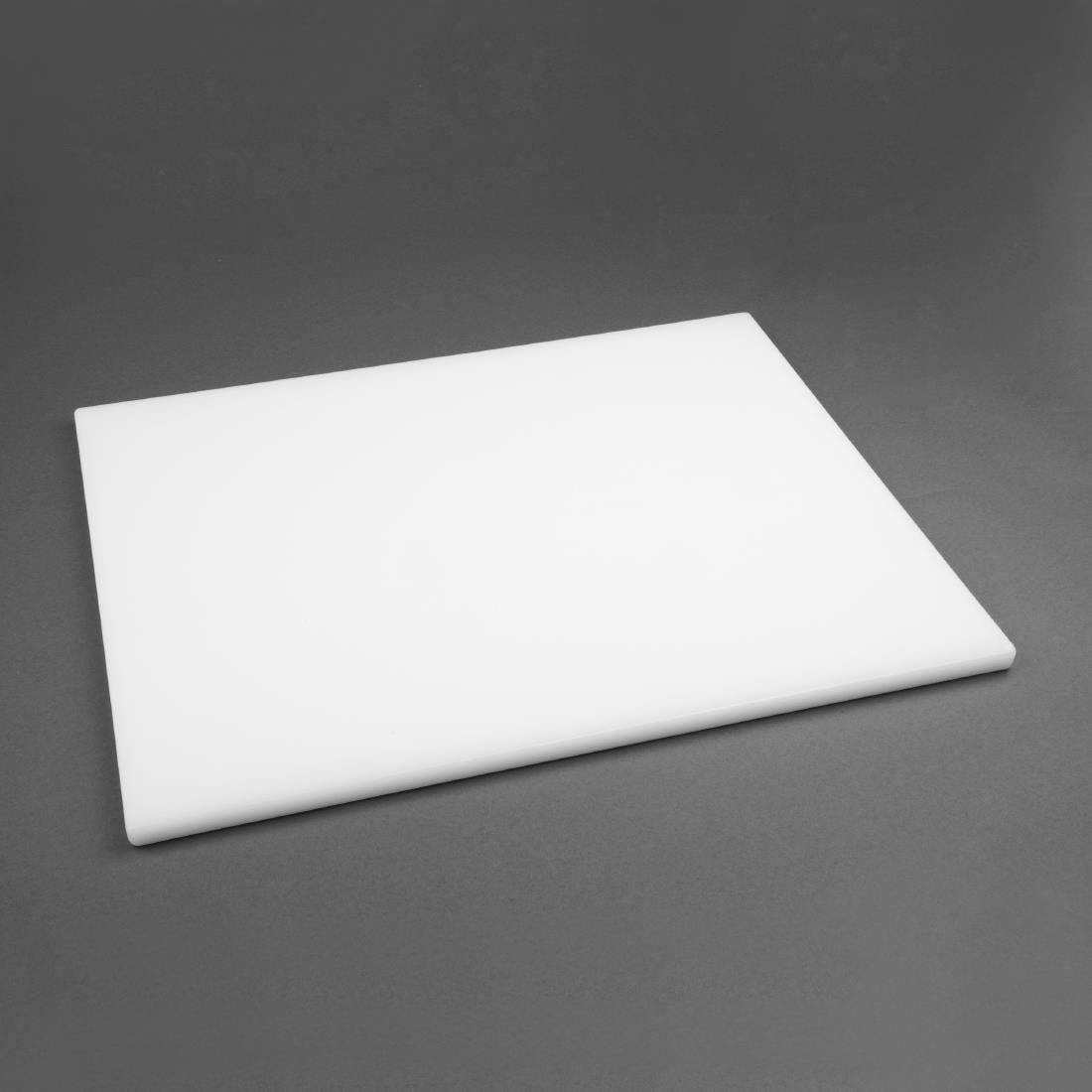 Grande planche à découper épaisse basse densité Hygiplas blanche — HC882