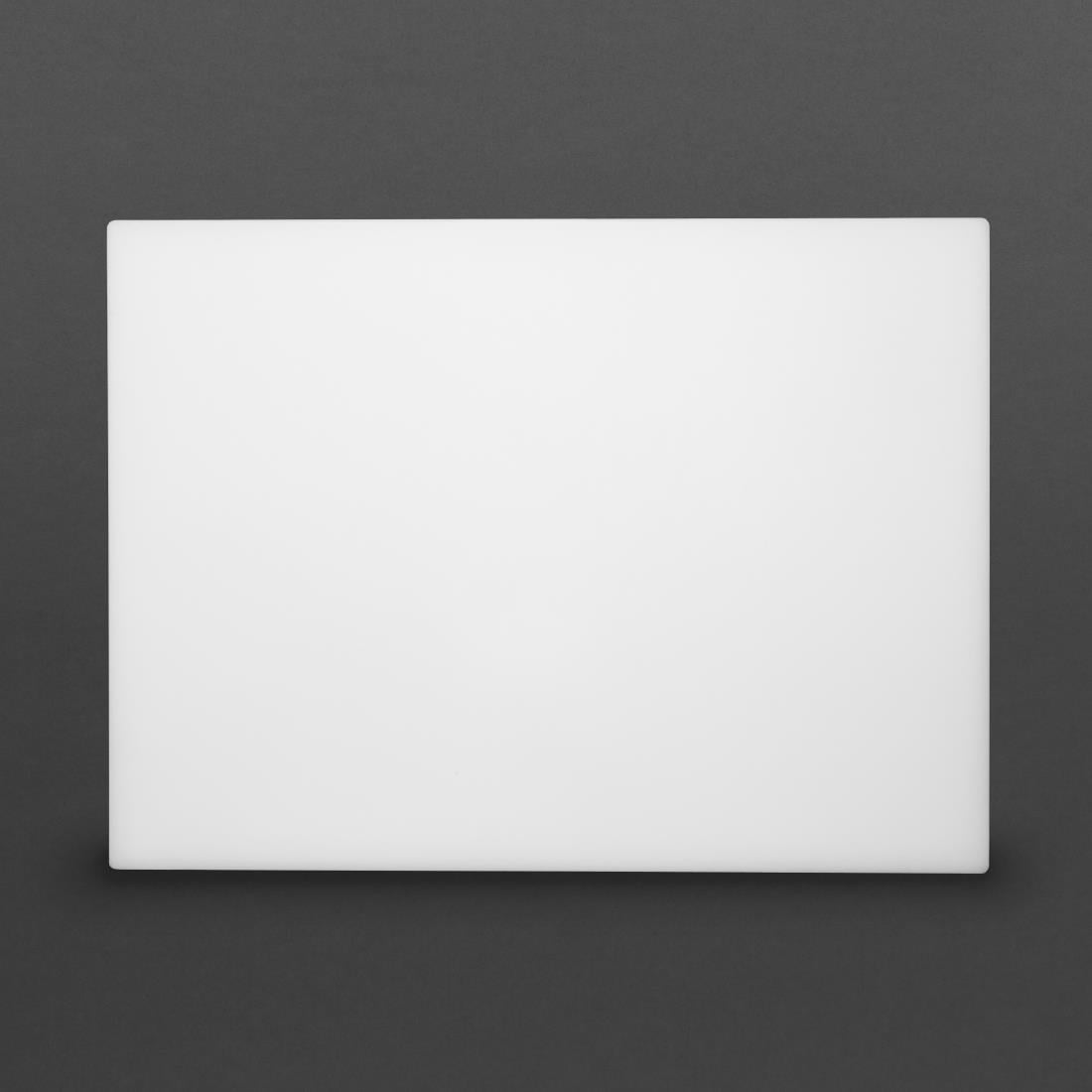 Grande planche à découper épaisse basse densité Hygiplas blanche — HC882