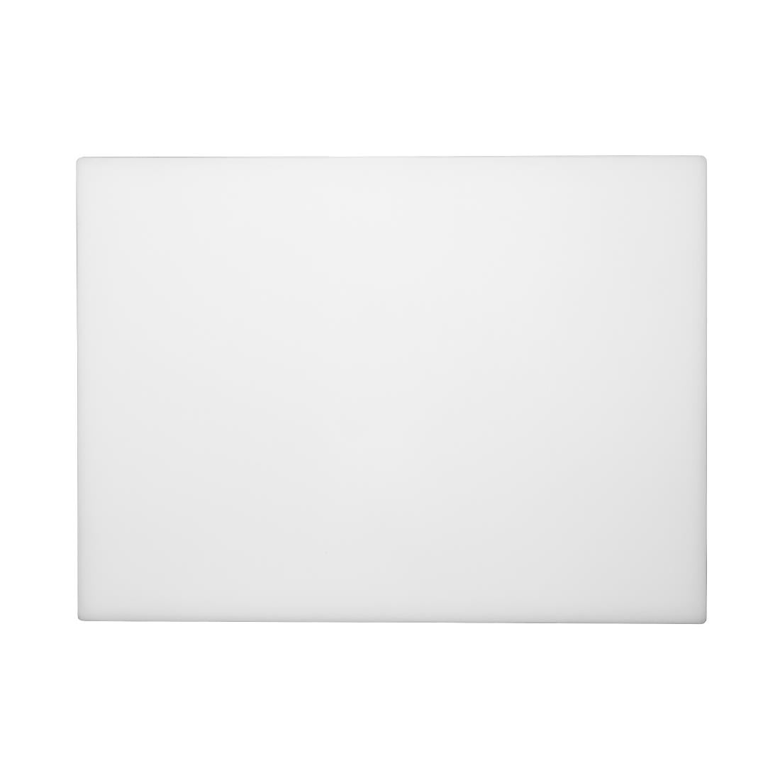 Grande planche à découper épaisse basse densité Hygiplas blanche — HC882