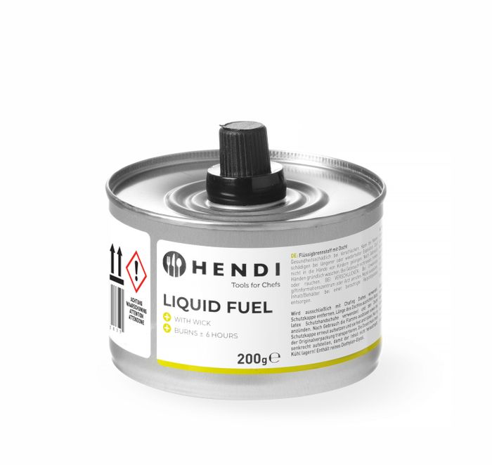 Combustible liquide avec mèche, HENDI, durée de combustion ± 6 heures, 24 u — 193938