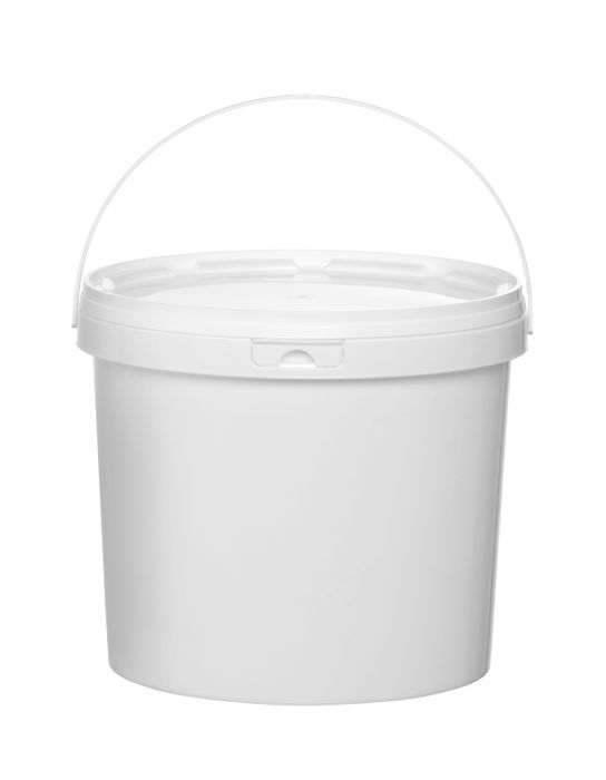 Seau, HENDI, Zone imprimable/étiquetage : 645x160 mm, 5,8L, Blanc, ⌀260x(H)195mm — 196038