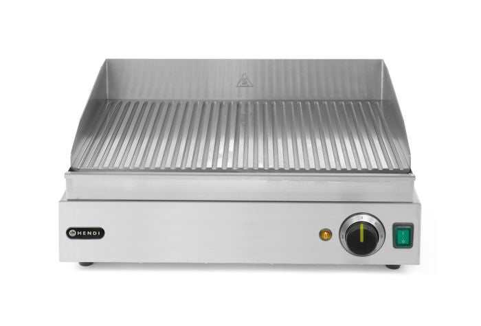 Bakplaat geribbeld, HENDI, Profi Line, 230V/2400W, 527x404x(H)233mm — 203170