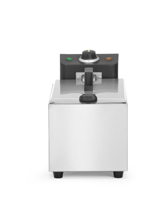 Friteuse, HENDI, Budget Line, GN 1/3, 4L, Zilver, 230V/2800W, 184x404x(H)258mm — 205631