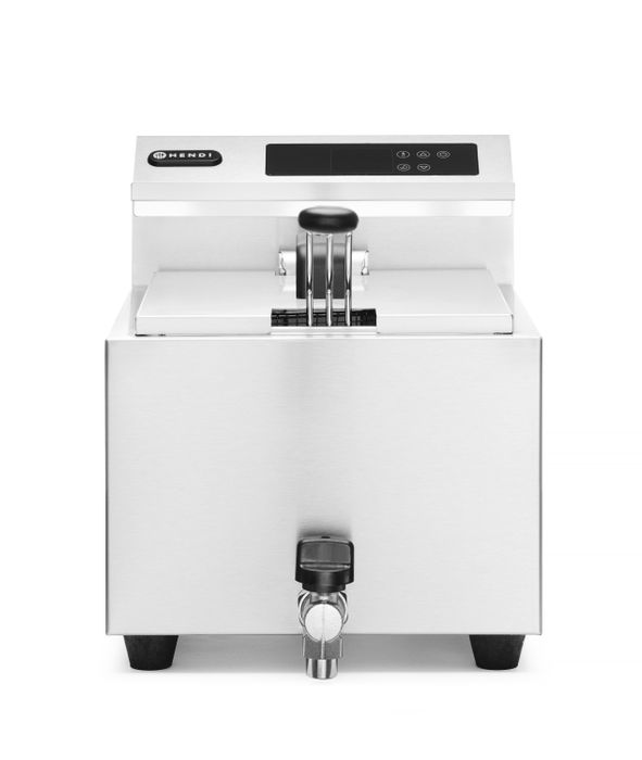 Friteuse Profi Line met aftapkraan digitaal - 8 l, HENDI, Profi Line, 8L, 230V/3500W, 305x515x(H)345mm — 207369