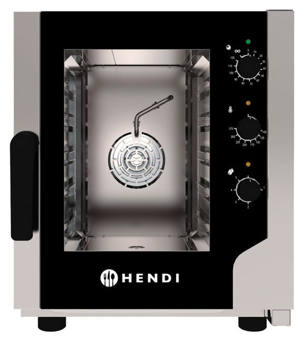 Heteluchtstoomoven “Snack” 5x GN 2/3, HENDI, 230V/3200W, 550x754x(H)662mm — 219911