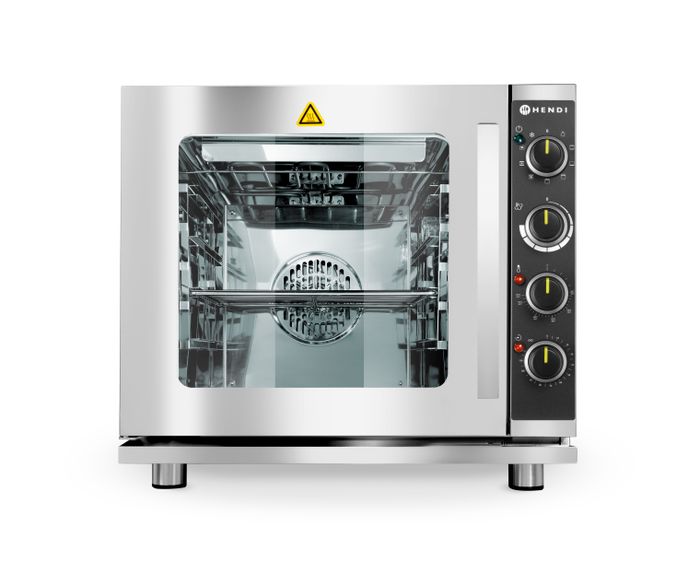 Four à convection vapeur avec gril, HENDI, convient pour 4 plateaux GN 2/3, Gris clair, 230V/3000W, 625x585x(H)590mm — 225929