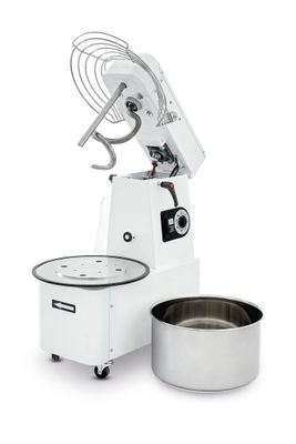 Pétrin à spirale avec tête relevable et cuve amovible, HENDI, 56 kg/h, 22L, 230V/750W, 400x672x(H)730mm — 226346