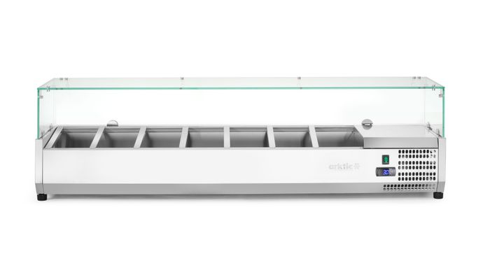 Opzetkoelvitrine GN 1/3, Arktic, 7x GN 1/3, GN 1/3, 42L, 230V/180W, 420x1605x(H)460mm — 232989