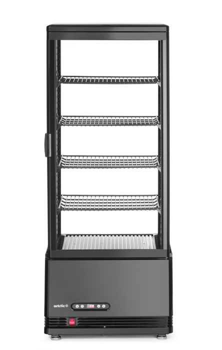Koelvitrinekast 98L, Arktic, Zwart, 230V/210W, 397x444x(H)1100mm — 233269