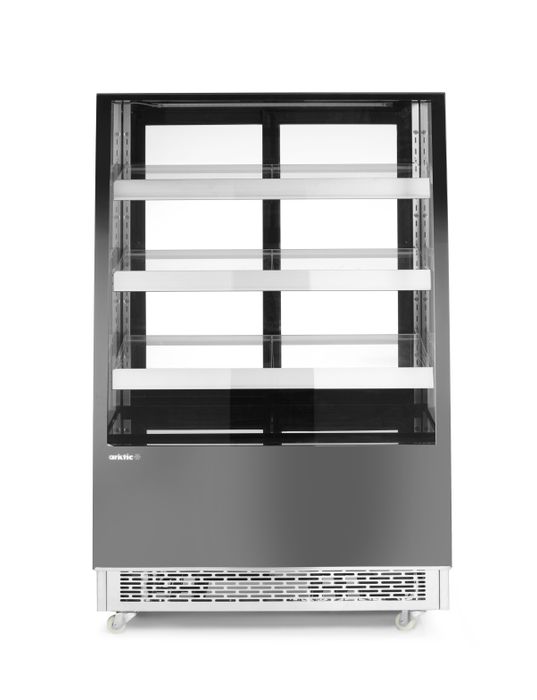 Koelvitrine met 3 schuine schappen, Arktic, 230V/490W, 833x900x(H)1460mm — 233443