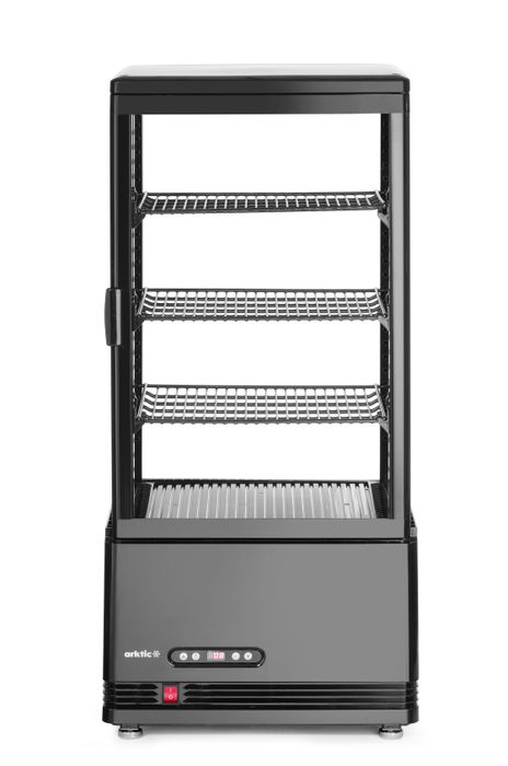 Koelvitrinekast 78L, Arktic, zwart, 230V/170W, 406x452x(H)985mm — 233658