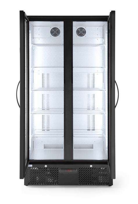 Arrière de bar double porte, Arktic, 384L, Noir, 220-240V/365W, 900x530x(H)1820mm — 233931