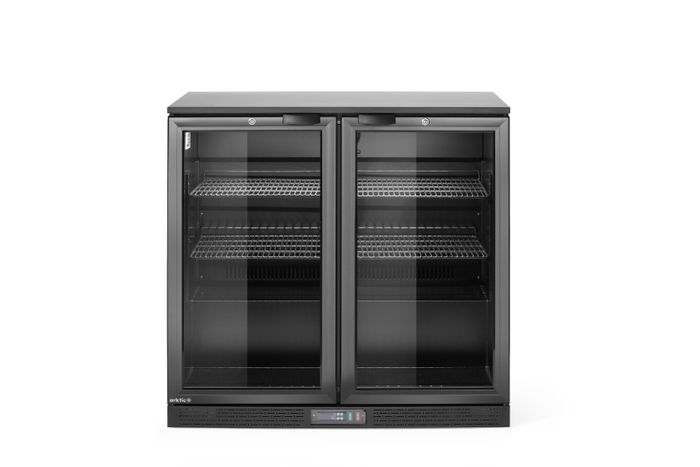 Arrière de bar double porte, Arktic, 158L, Noir, 230V/160W, 530x900x(H)870mm — 236895