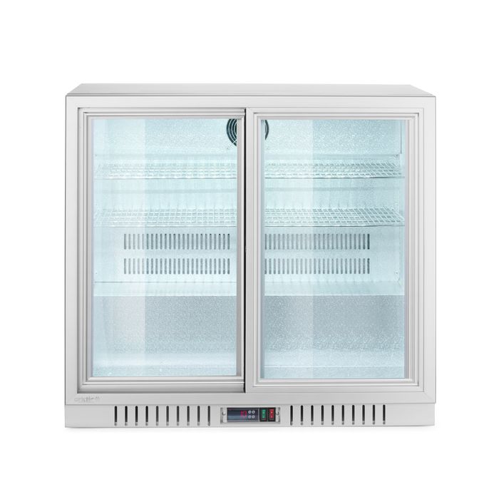 Arrière de bar 2 portes coulissantes, Arktic, 150L, Argent, 230V/175W, 900x520x(H)840mm — 236918
