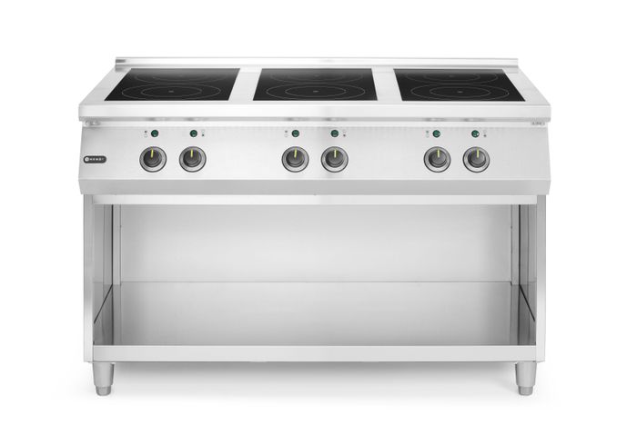Inductiekookplaat, 6 kookzones, HENDI, 400V/25500W, 1200x700x(H)890mm — 237397