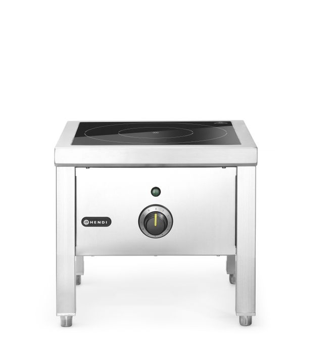 Réchaud à induction, HENDI, 400V/5000W, 422x400x(H)366mm — 237670