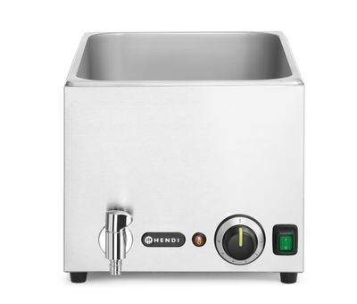 Bain-marie avec robinet de vidange Ranger, HENDI, GN (H)200mm, GN 1/1, 220-240V/1000W, 326x601x(H)279mm — 238790