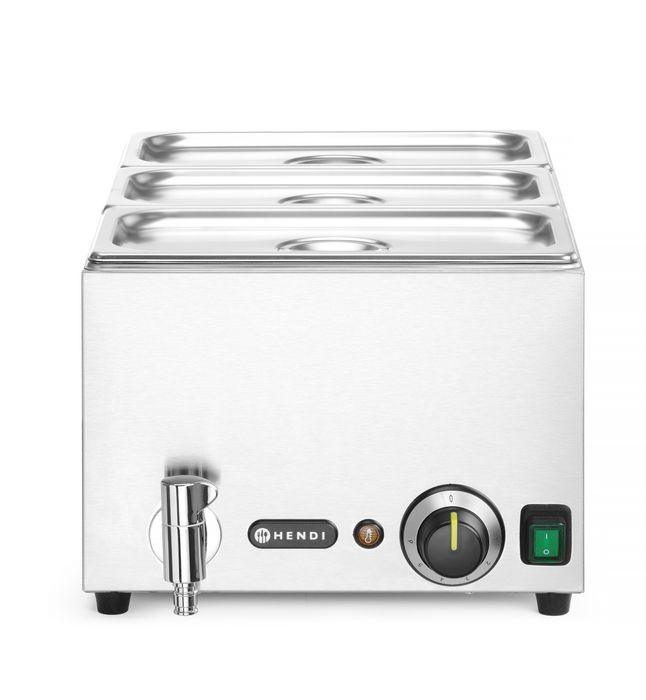 Set bain-marie avec robinet de vidange Ranger, HENDI, GN (H)150mm, GN 1/1, 230V/1000W, 605x332x(H)242mm — 238868