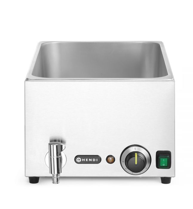 Bain-marie met afvoerkraan “Ranger”, HENDI, GN (H)150mm, GN 1/1, 220-240V/1000W, 576x334x(H)241mm — 238912